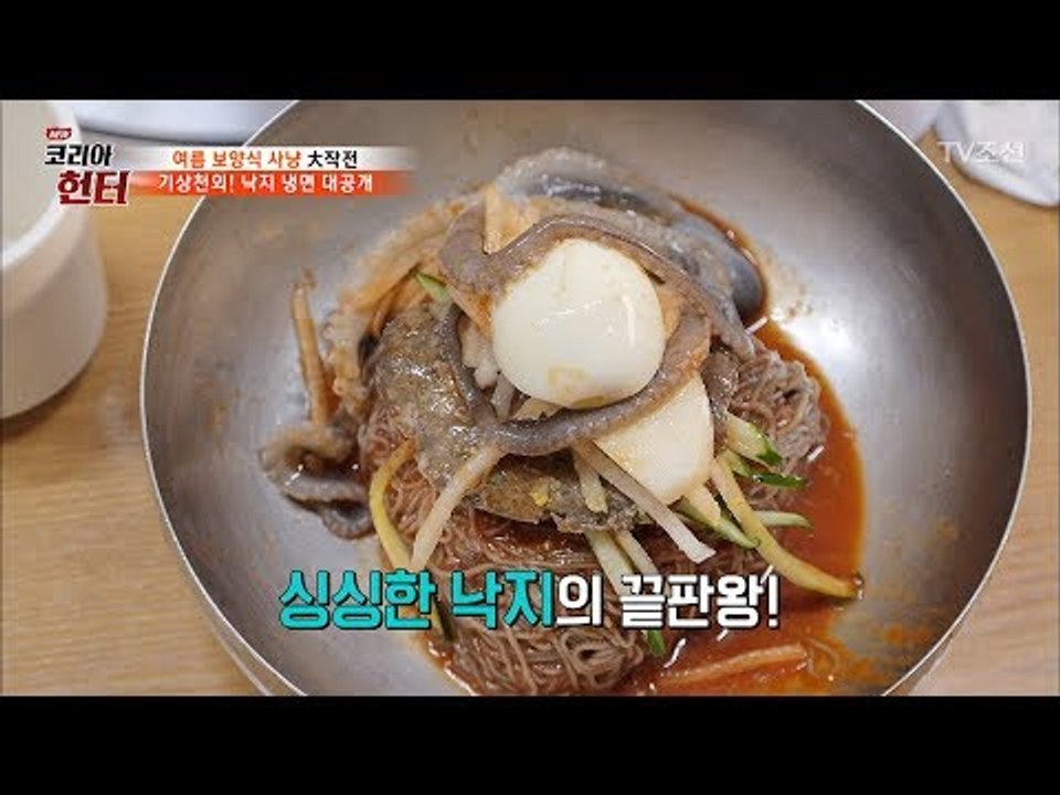 냉면에 산낙지 한 마리가? 낙지 냉면의 맛은? [뉴 코리아 헌터] 53회 20170605