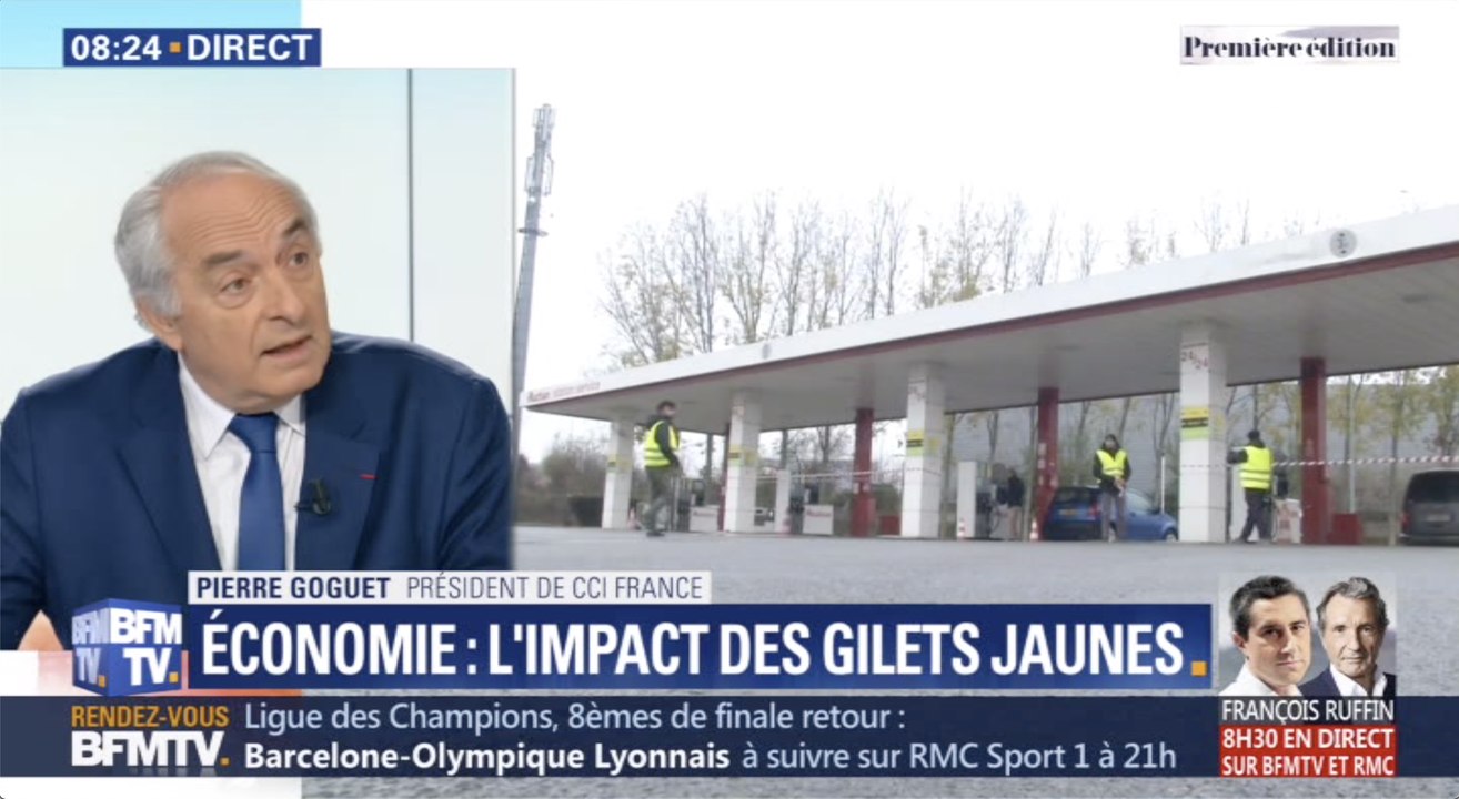 Pierre Goguet, Président CCI France sur BFM TV le 13 mars 2019