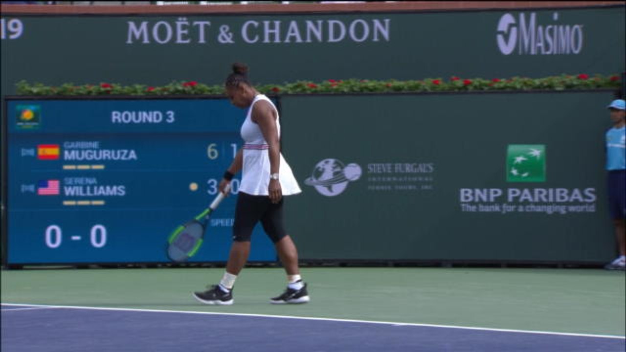 Indian Wells - Serena Williams abandonne