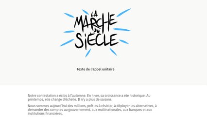 La « Marche du siècle » pour le climat le 16 mars
