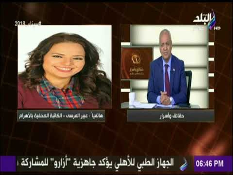 حقائق وأسرار |  عبير المرسي تنتقد اداء الاعلام المصري وتناوله الاحداث الجارية