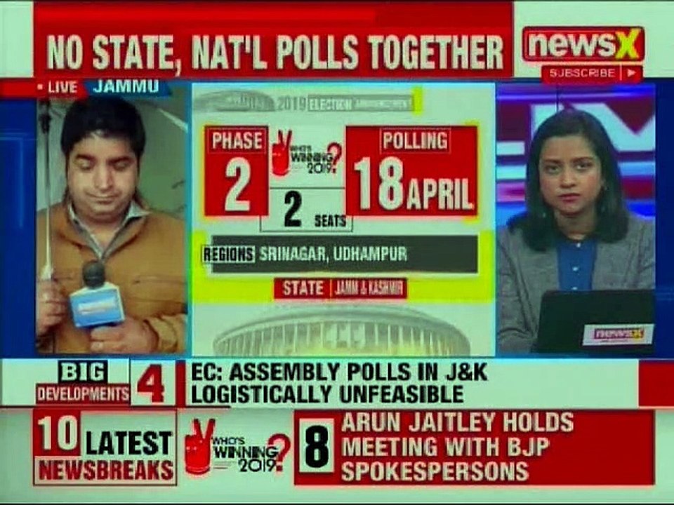 Jammu & Kashmir Polls: Assembly Polls in J&K Logistically Unfeasible, Election Commission