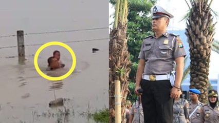 Aiptu Sujadi, Polisi yang Tolong 1 Keluarga Terjebak Banjir di Tol Ngawi-Kertosono Dapat Penghargaan