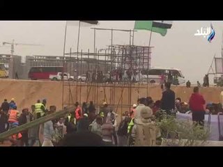 الانتخابات الرئاسية 2018 - حشود عمال العاصمة الادارية فى اليوم الاخير