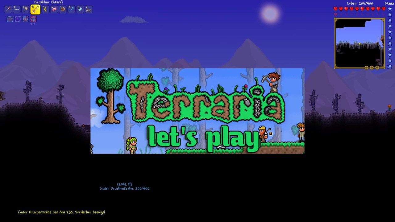 Terraria Let's Play 158: Die Zwillinge - Im All!