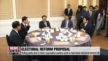 Ruling and 3 minor opposition parties work to designated electoral reform bill as fast-track