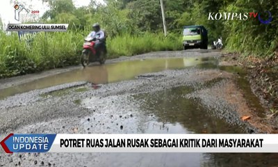 Potret Ruas Jalan Rusak Sebagai Kritik dari Masyarakat