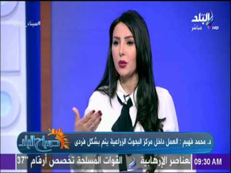 صباح البلد - لقاء مع د. محمد فهيم - مدير المعمل المركزي للتغيرات المناخية بمركز البحوث الزراعية