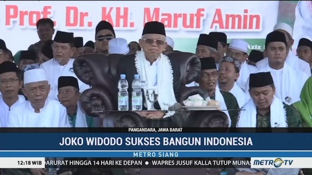 Kiai dan Santri di Pangandaran Deklarasi Dukung Jokowi-Ma'ruf