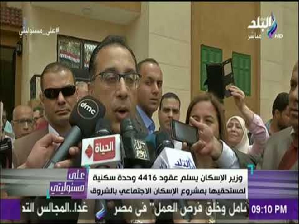 علي مسئوليتي - وزير الإسكان يسلم عقود 4416 وحدة...