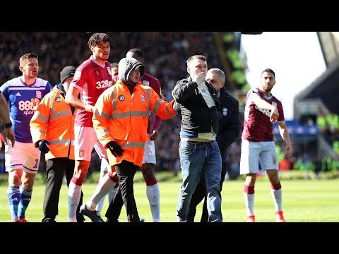 Aston Villa Captain Jack Grealish Struck By Pitch Invader