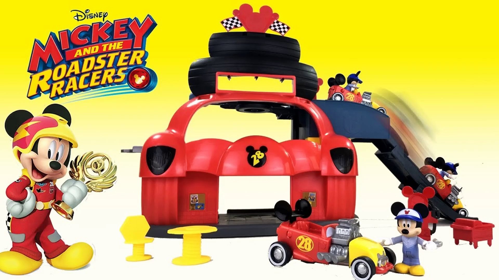 Disney Mickey and the Roadster Racers Garage 3 Levels w Vehicle || Keith's  Toy Box - video Dailymotion