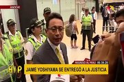 Jaime Yoshiyama fue detenido por la policía a su llegada a Lima