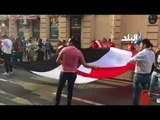 صدى البلد - الجماهير المصرية بتولعها فى شوارع روسيا وتغنى مو صلاح