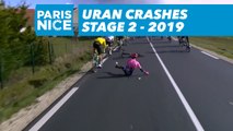 Uran Crashes - Étape 2 / Stage 2 - Paris-Nice 2019