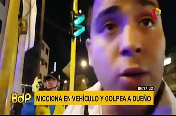 Surco: sujeto golpea a joven que le reclamó por miccionar su auto