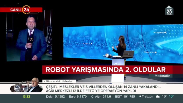 Robot yarışmasında 2. oldular