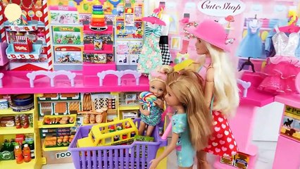 Poupées Barbie Aller faire du Shopping Magasin de Jouets pour les Enfants Toko mainan boneka Barbie Loja de brinquedos