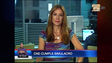 CNE realiza simulacro para tomar tiempos del proceso