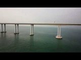 El puen­te ma­rí­ti­mo más lar­go del mun­do cons­trui­do por Chi­na mide 55 km