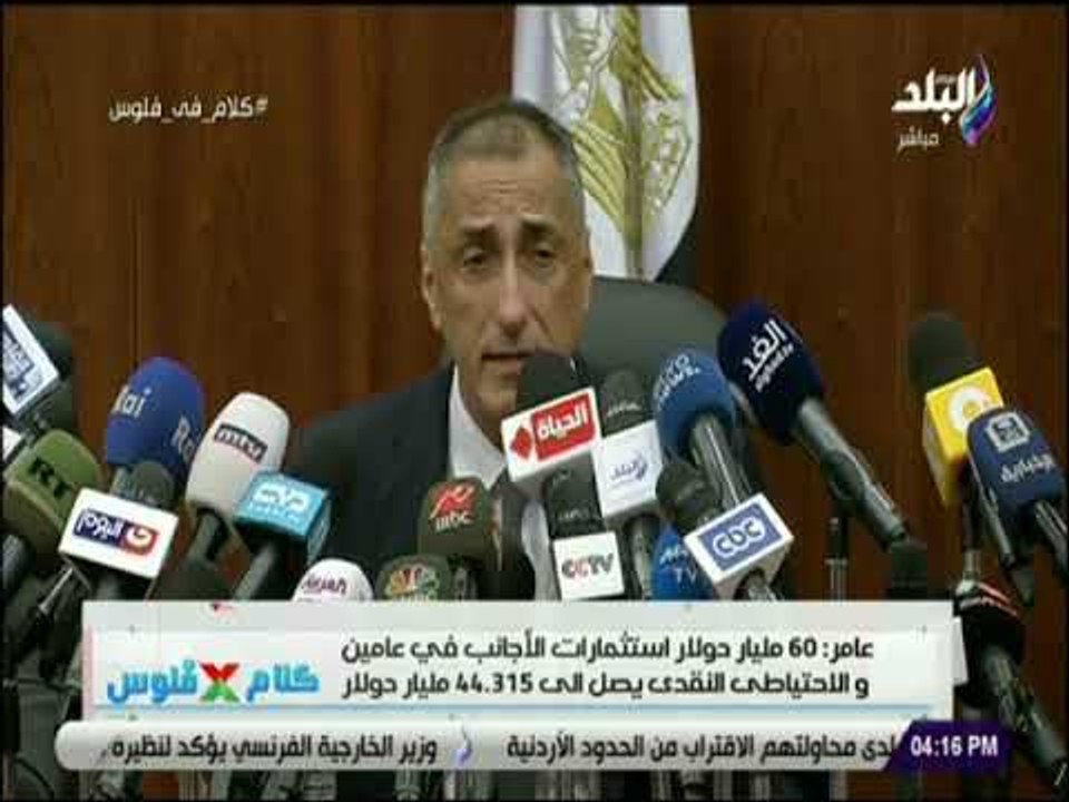كلام في فلوس - عامر : 60 مليار دولار استثمارات الأجانب في عامين والاحتياطي النقدى يصل 44 مليار دولار