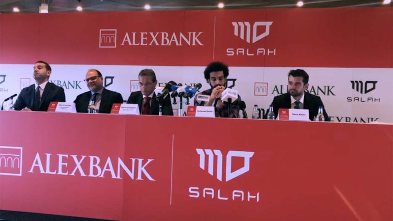 محمد صلاح سفيرا لبنك الإسكندرية