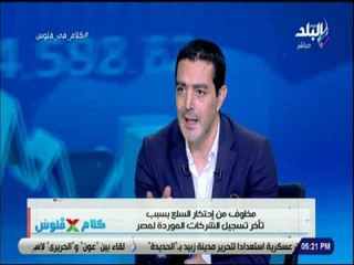 كلام في فلوس - فقرة خاصة حول مخاوف من إحتكار السلع بسبب تأجير تسجيل الشركات الموردة لمصر