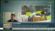 Prevén que pdte. colombiano objete hasta 10 artículos de ley de la JEP