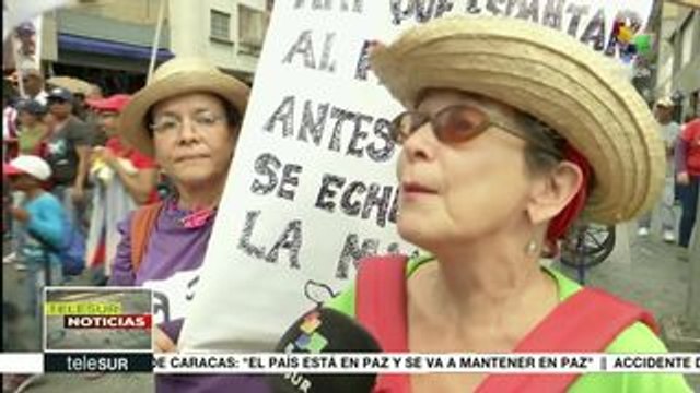 Venezolanos rechazan ataques contra el sistema eléctrico del país