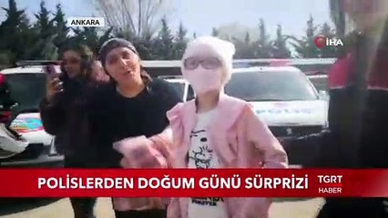Polislerden Doğum Günü Sürprizi