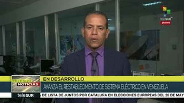 Venezuela: siguen labores para restablecer el servicio eléctrico