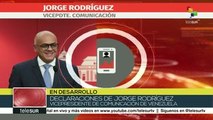 teleSUR Noticias: Venezuela: Declaraciones de Jorge Rodríguez