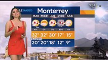 El pronóstico del tiempo con Pamela Longoria . @pamelaalongoria #Mexico #Monterrey #Aguascalientes