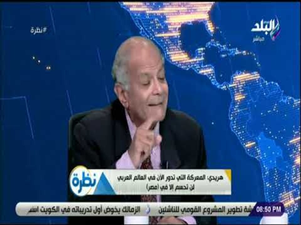 نظرة - هريدي: المعركة التى تدور الآن في العالم العربي لن تحسم إلا فى مصر