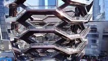Drone captures awesome new staircase sculpture in NYC