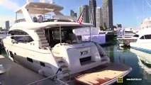 2019 Princess Y75 Luxury Yacht - Deck Interior Bridge Walkthrough - 2019 Miami Yacht Show