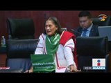 Senadora Lilly Téllez se enoja por pañuelo a favor del aborto | Noticias con Ciro Gómez Leyva