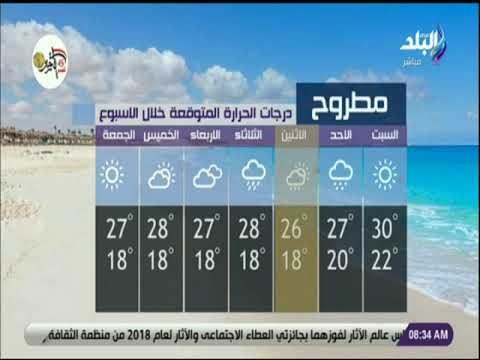صباح البلد - تعرف على درجات الحرارة المتوقعة خلال الاسبوع