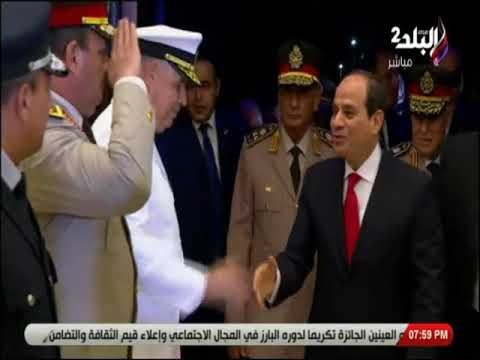 على مسئوليتي - لحظة وصول السيسي لحفل ذكري انتصار اكتوبر