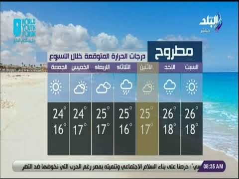 صباح البلد - تعرف على درجات الحرارة المتوقعة خلال الأسبوع
