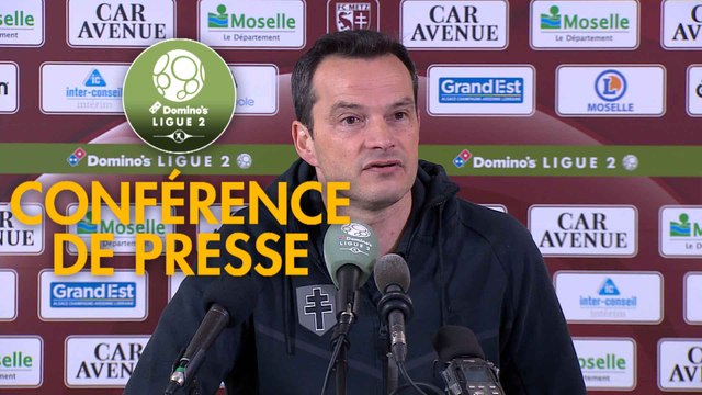 Conférence de presse FC Metz - FC Sochaux-Montbéliard (1-1) : Frédéric ANTONETTI (FCM) - Omar DAF (FCSM) - 2018/2019