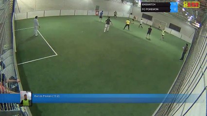 But de Florian (11-2) - ENSMATCH Vs FC POKEMON  - 11/03/19 21:00 - LIGUE 3 - Poitiers Game Parc