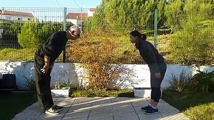 A small woman defending herself effectively! Aiki Jutsu Do Training