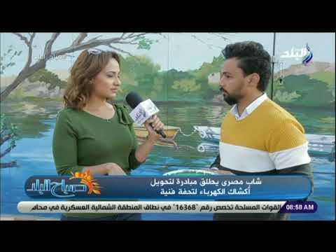 صباح البلد - صاحب تحويل أكشاك الكهرباء لـ«تحف فنية»: أدواتي ضد الرطوبة والشمس.. ورسمت على 250 كشك