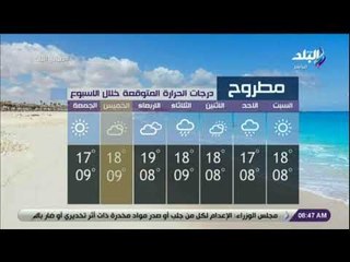 صباح البلد - درجات الحرارة المتوقعة اليوم وغداً بمحافظات مصر