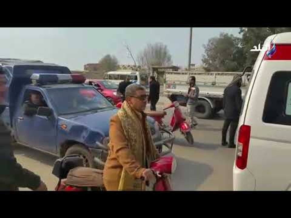 صدى البلد - جثمان الشهيد محمود أبو اليزيد أحد أبطال حادث الدرب الأحمر فى طريقه إلى مثواه الأخير