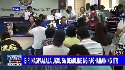 BIR, nagpaalala ukol sa deadline ng paghahain ng ITR