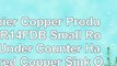 Premier Copper Products LR14FDB Small Round Under Counter Hammered Copper Sink Oil Rubbed
