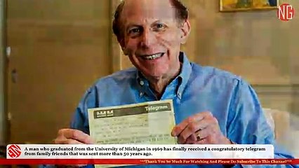 Telegram Arrives to the Owner 50 Years Later