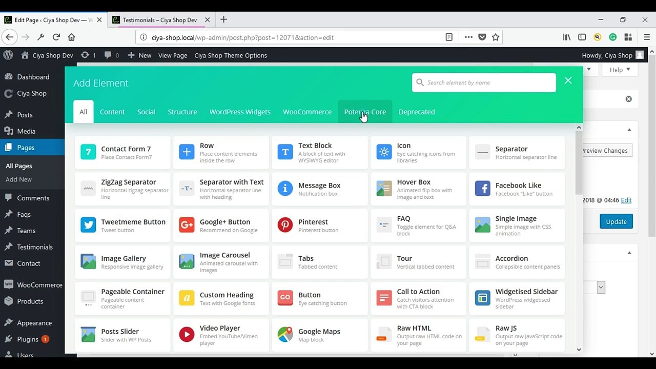CiyaShop - Testimonials Shortcode